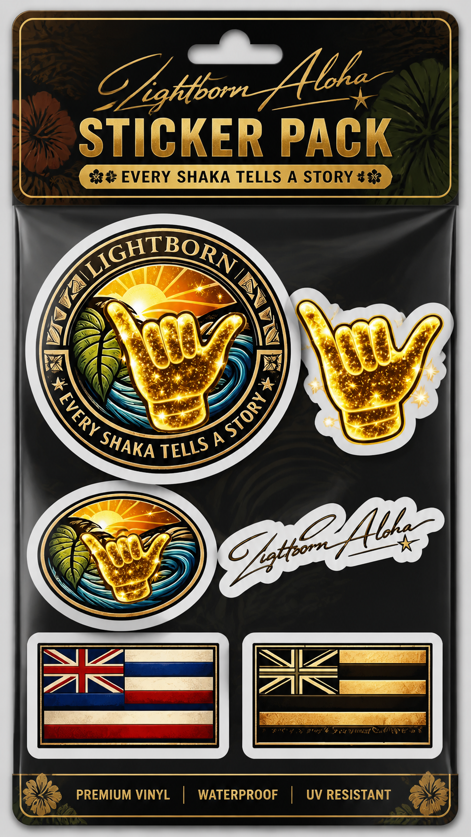 GoldenShakaSticker